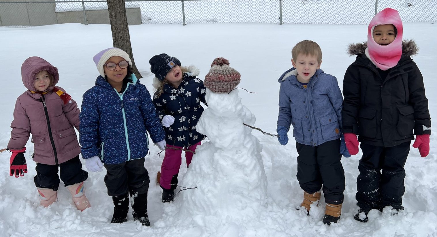 Pre-K loved to play in the snow!