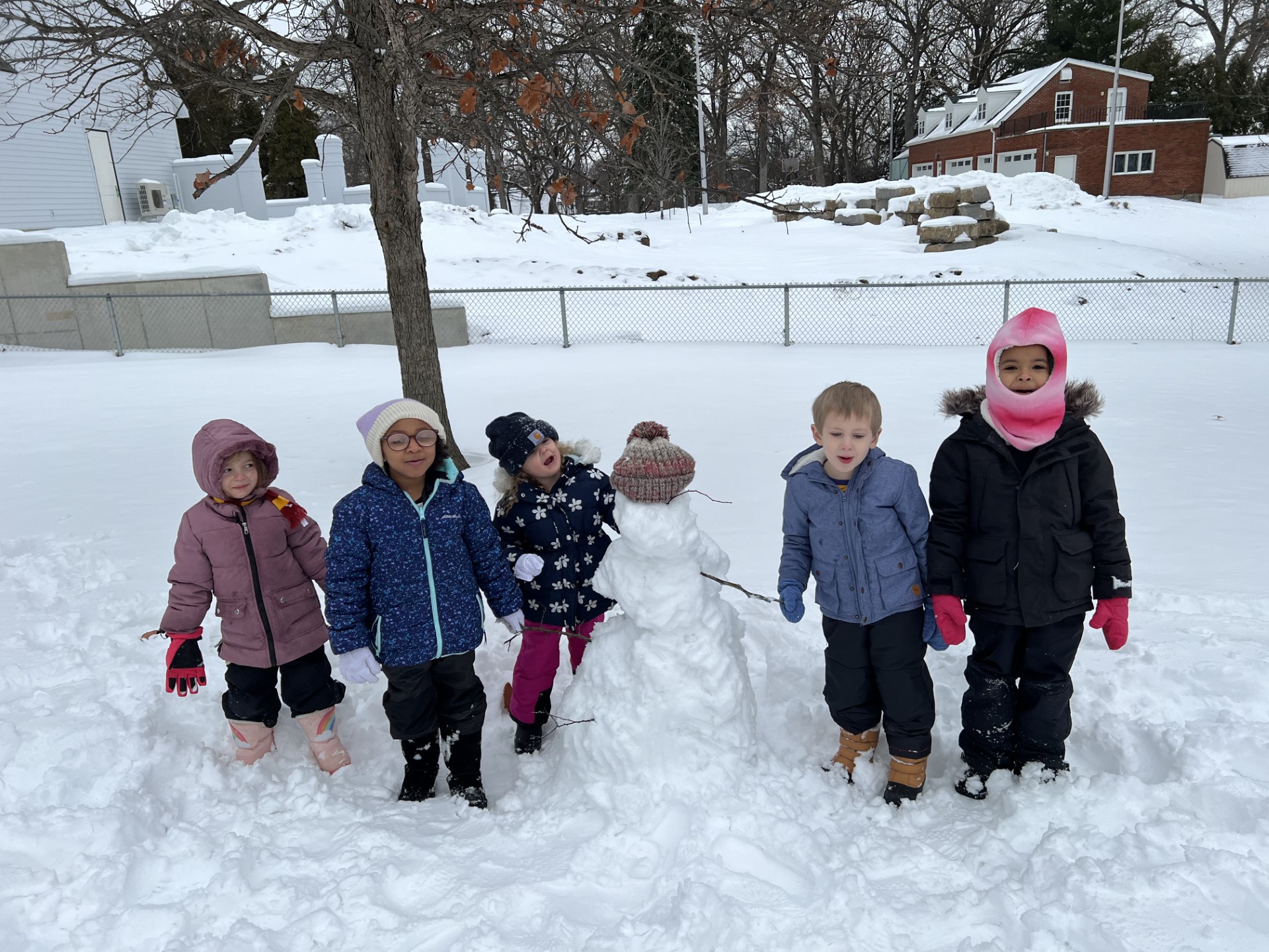 Pre-K loved to play in the snow!